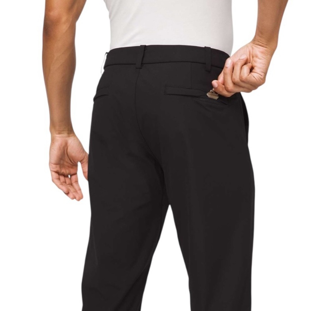 Lululemon Commission Pant Classic Warpstreme 28"Inseam Black 36” Waist Orig $128 - Picture 2 of 10